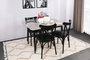 Hanah Home Ekol 1331 V4 Juego de 4 Sillas Negras